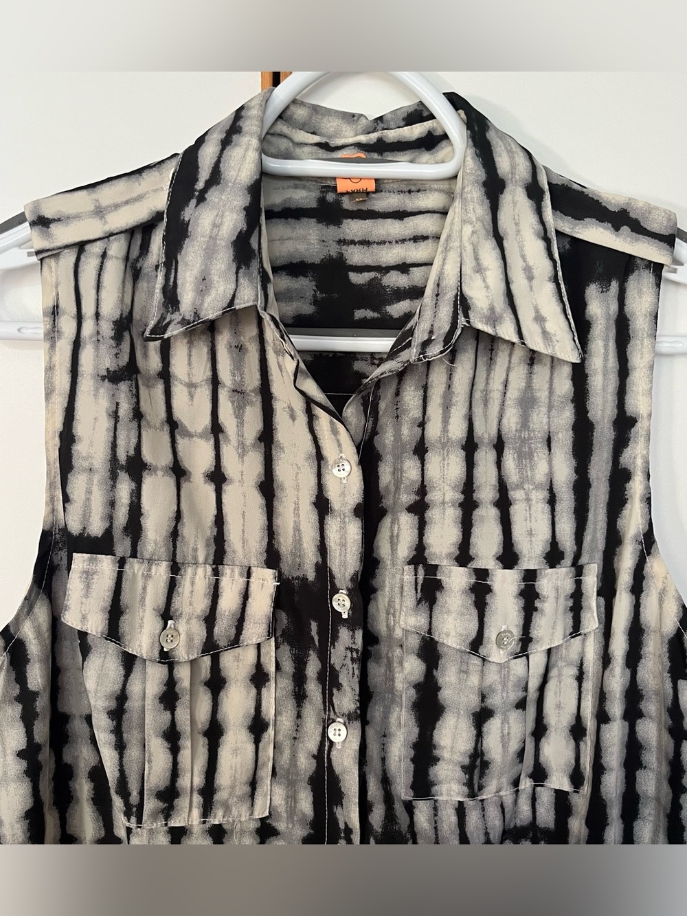 Farm Rio Tie Dye Snake Skin Pattern Romper - Picture 3 of 15